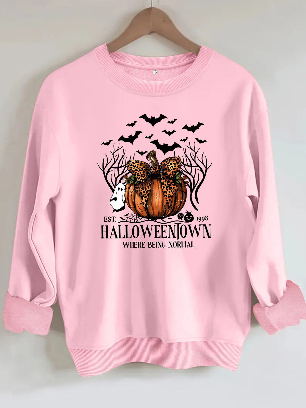 Loose velvet sweatshirt
