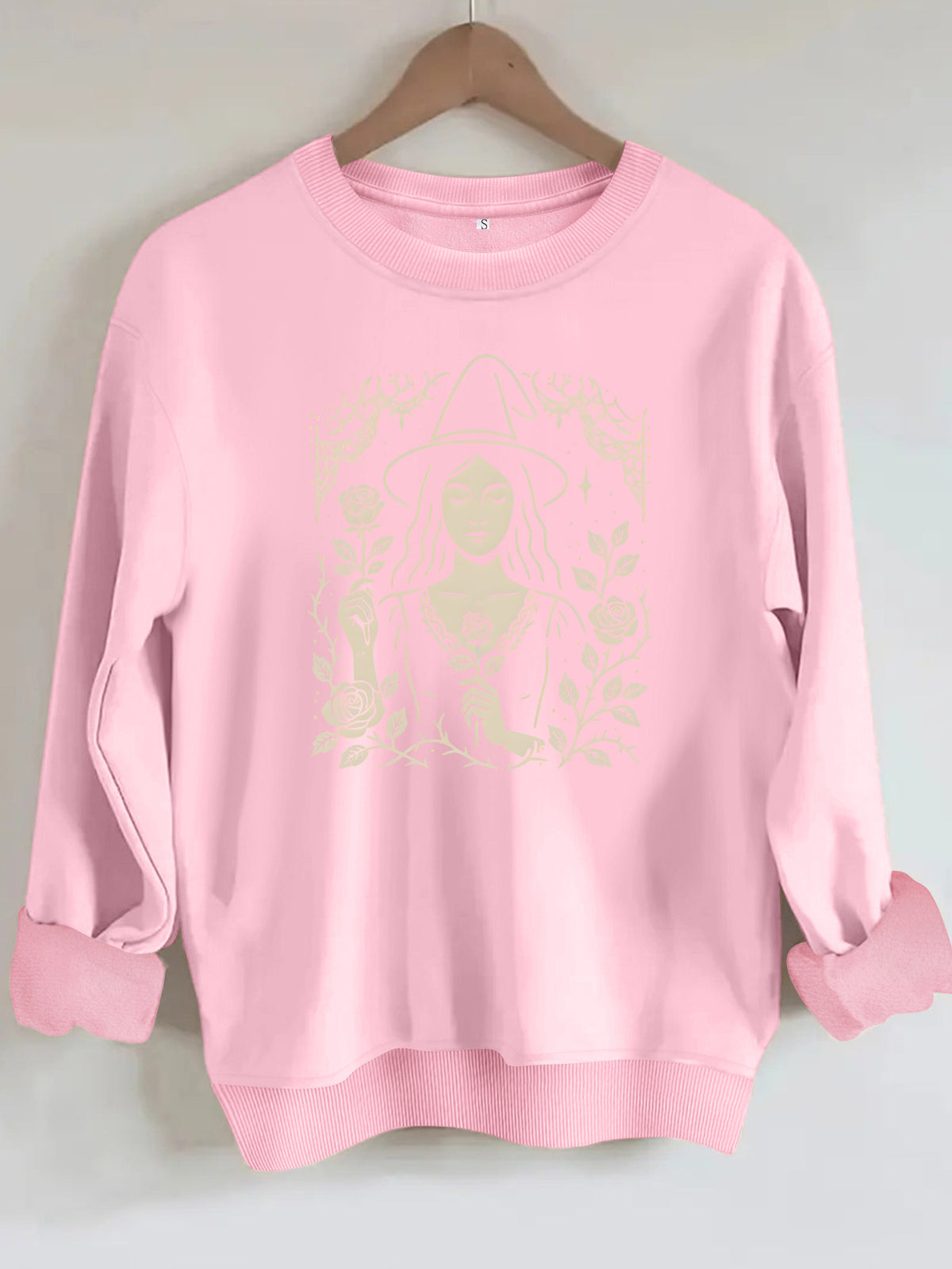 Loose velvet sweatshirt
