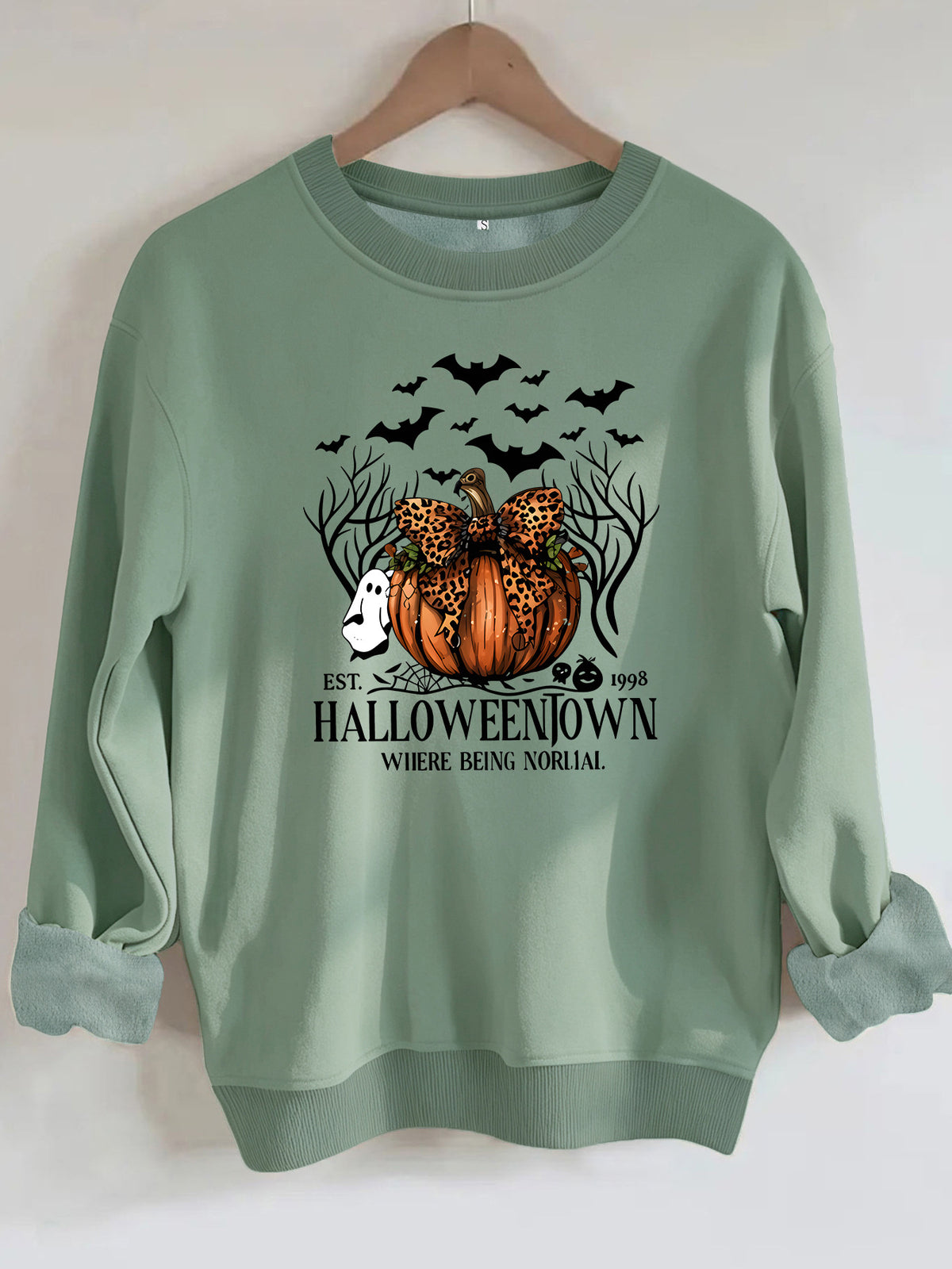 Loose velvet sweatshirt