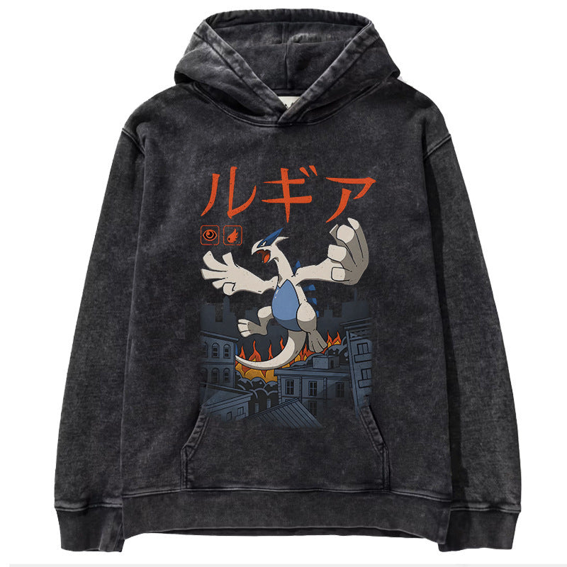 Pok é mon anime men's and women's top hoodie