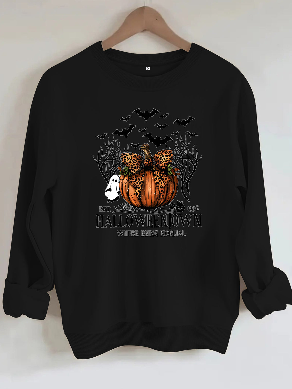 Loose velvet sweatshirt