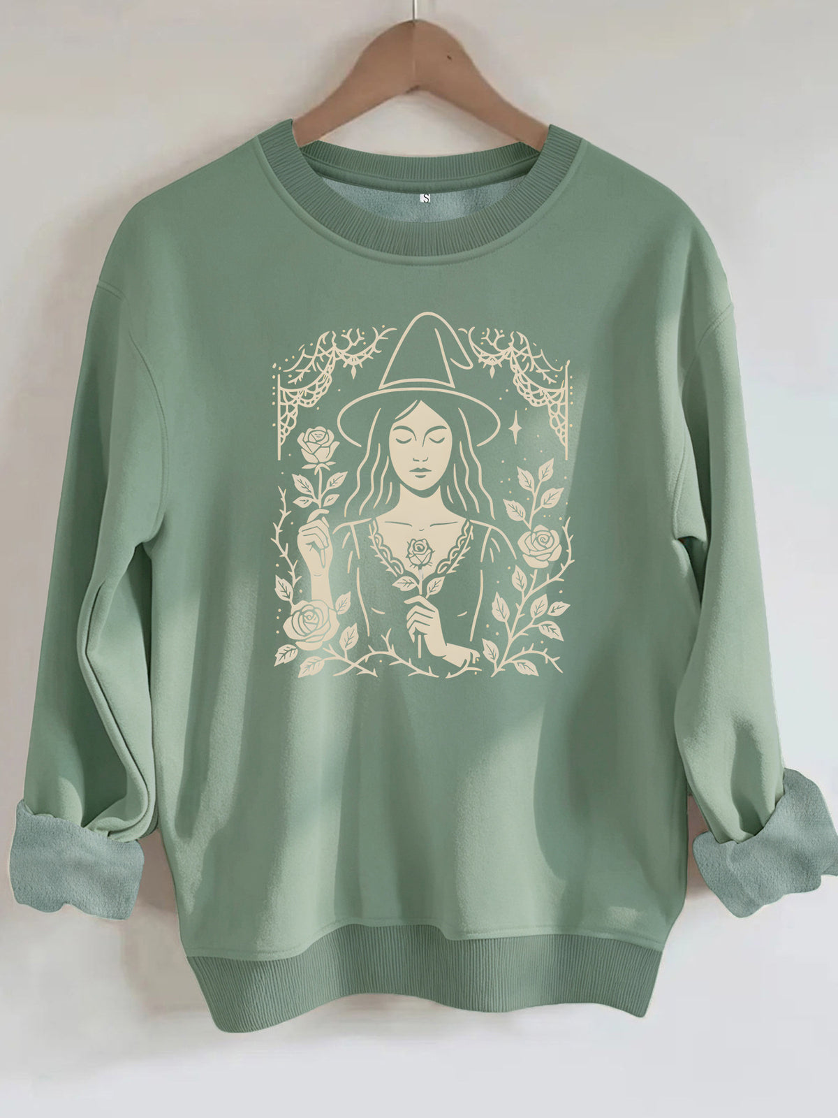 Loose velvet sweatshirt
