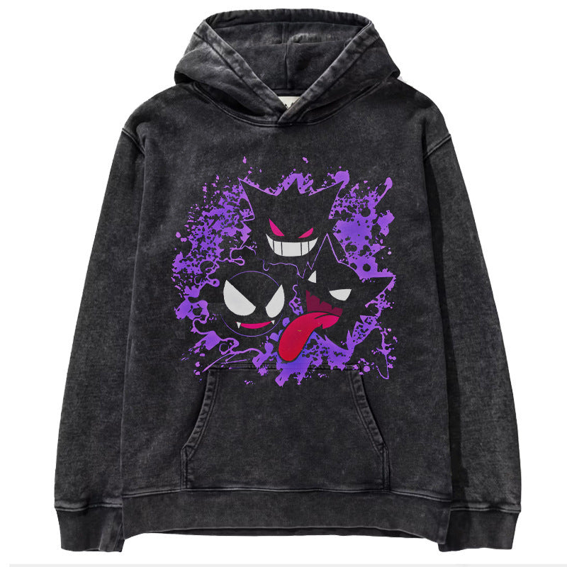 Pok é mon anime men's and women's top hoodie