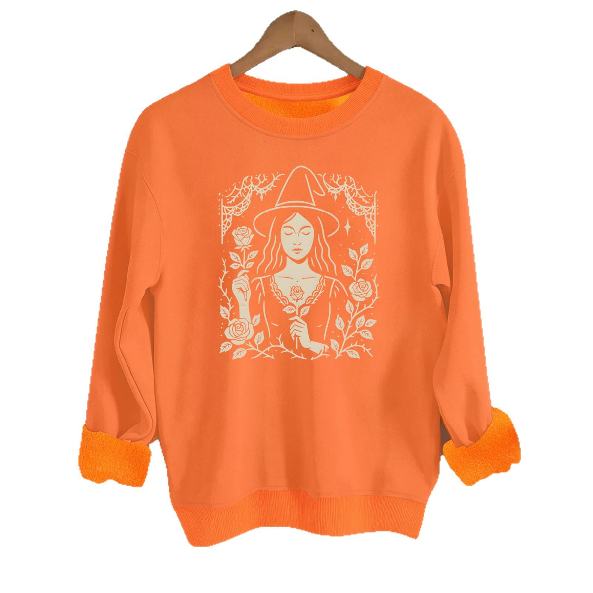 Loose velvet sweatshirt