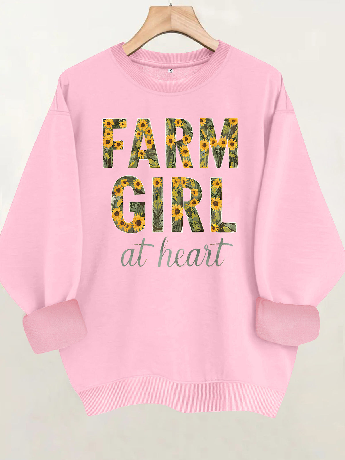 Loose velvet sweatshirt