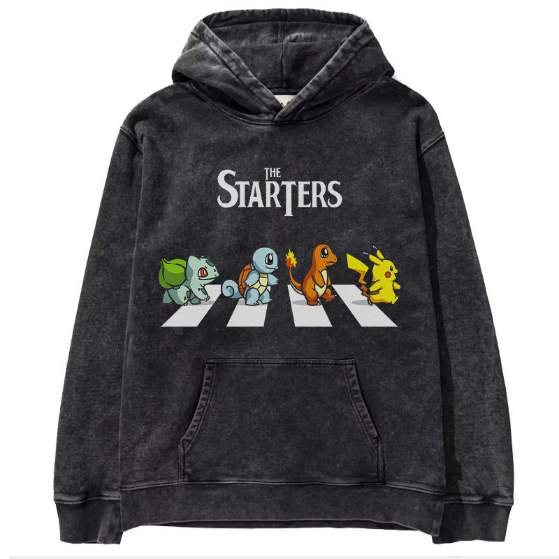 Pok é mon anime men's and women's top hoodie