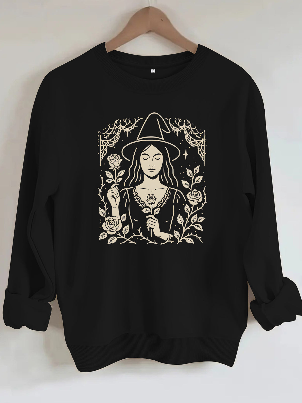 Loose velvet sweatshirt