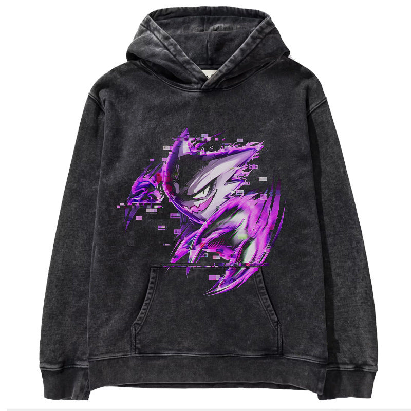 Pok é mon anime men's and women's top hoodie