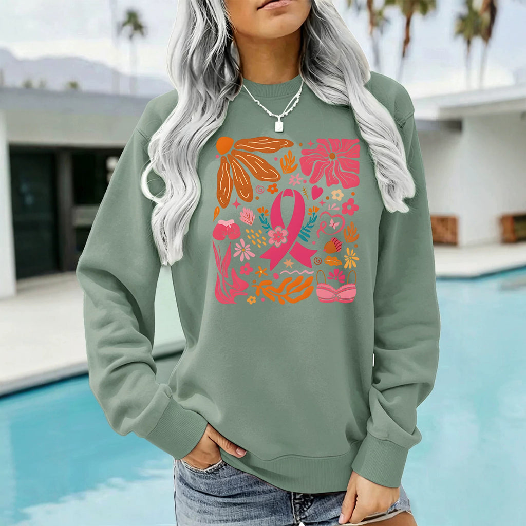 Loose velvet sweatshirt
