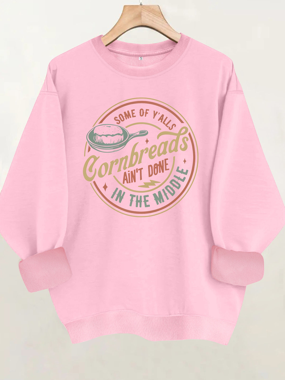 Loose velvet sweatshirt