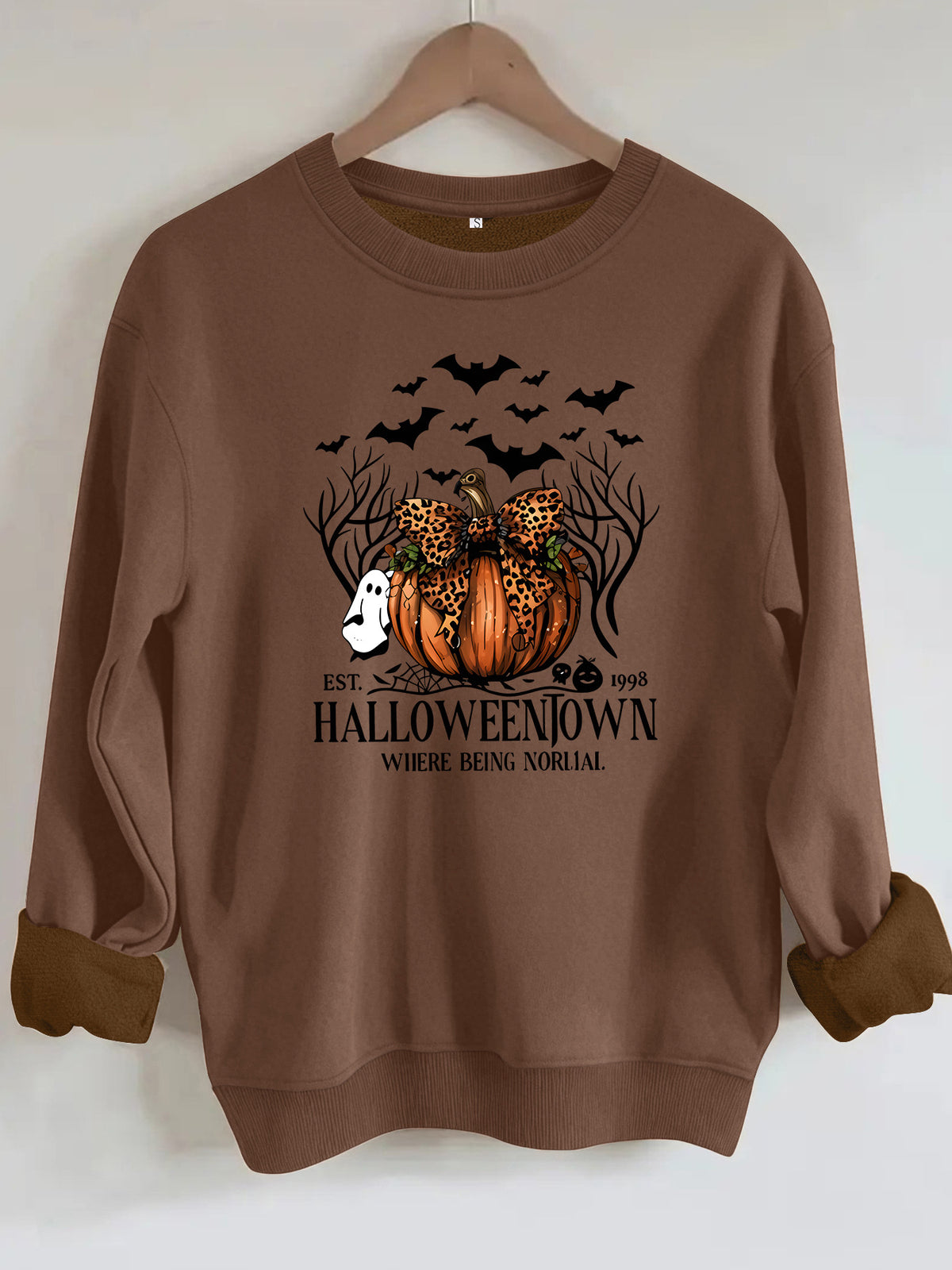 Loose velvet sweatshirt