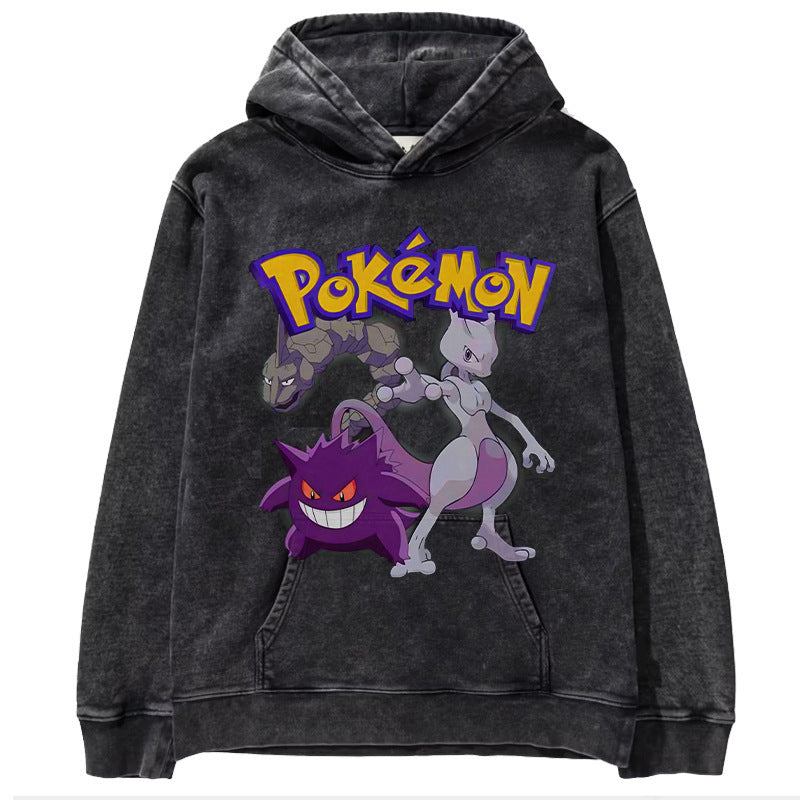 Pok é mon anime men's and women's top hoodie