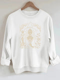 Loose velvet sweatshirt