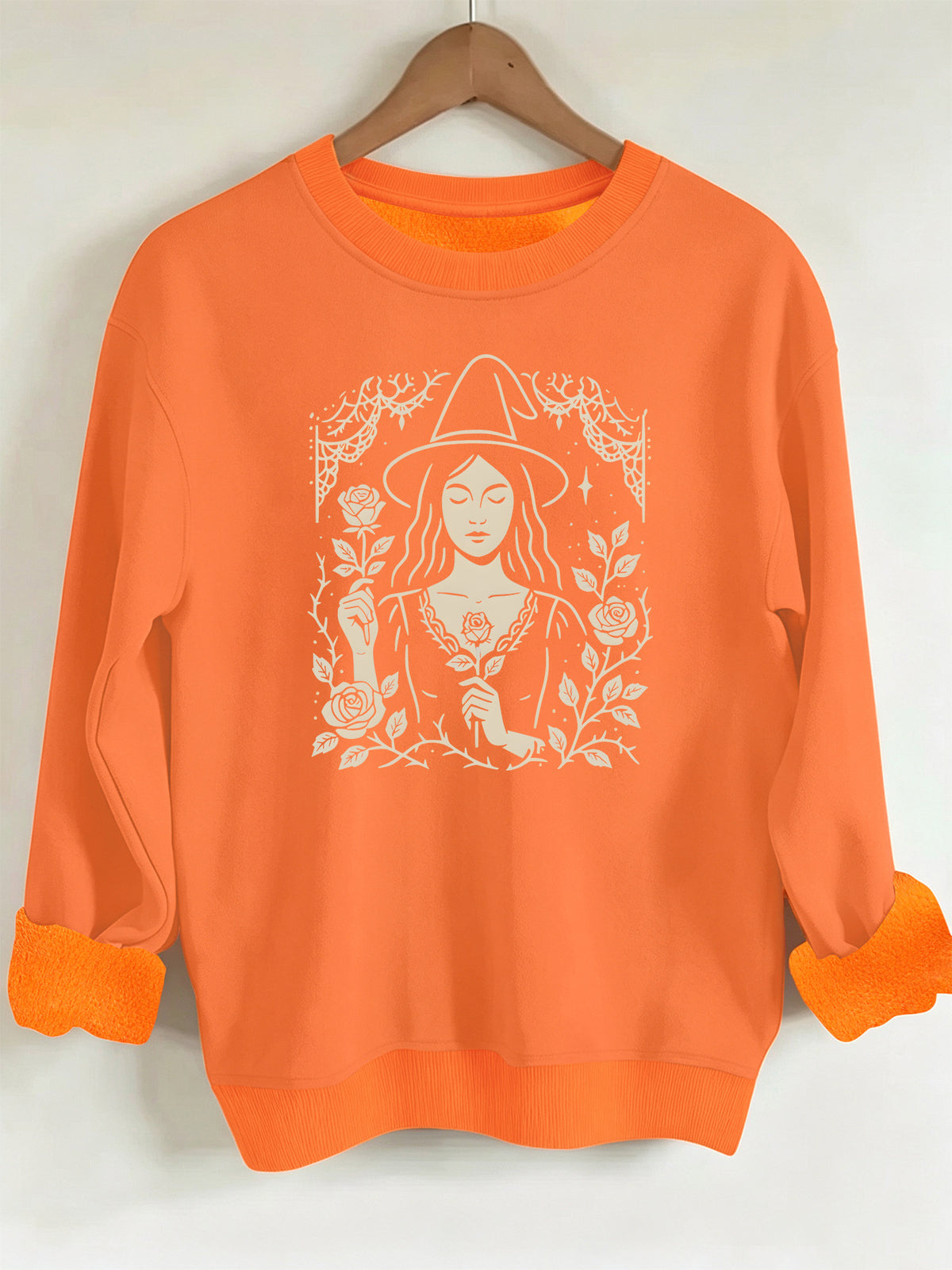 Loose velvet sweatshirt
