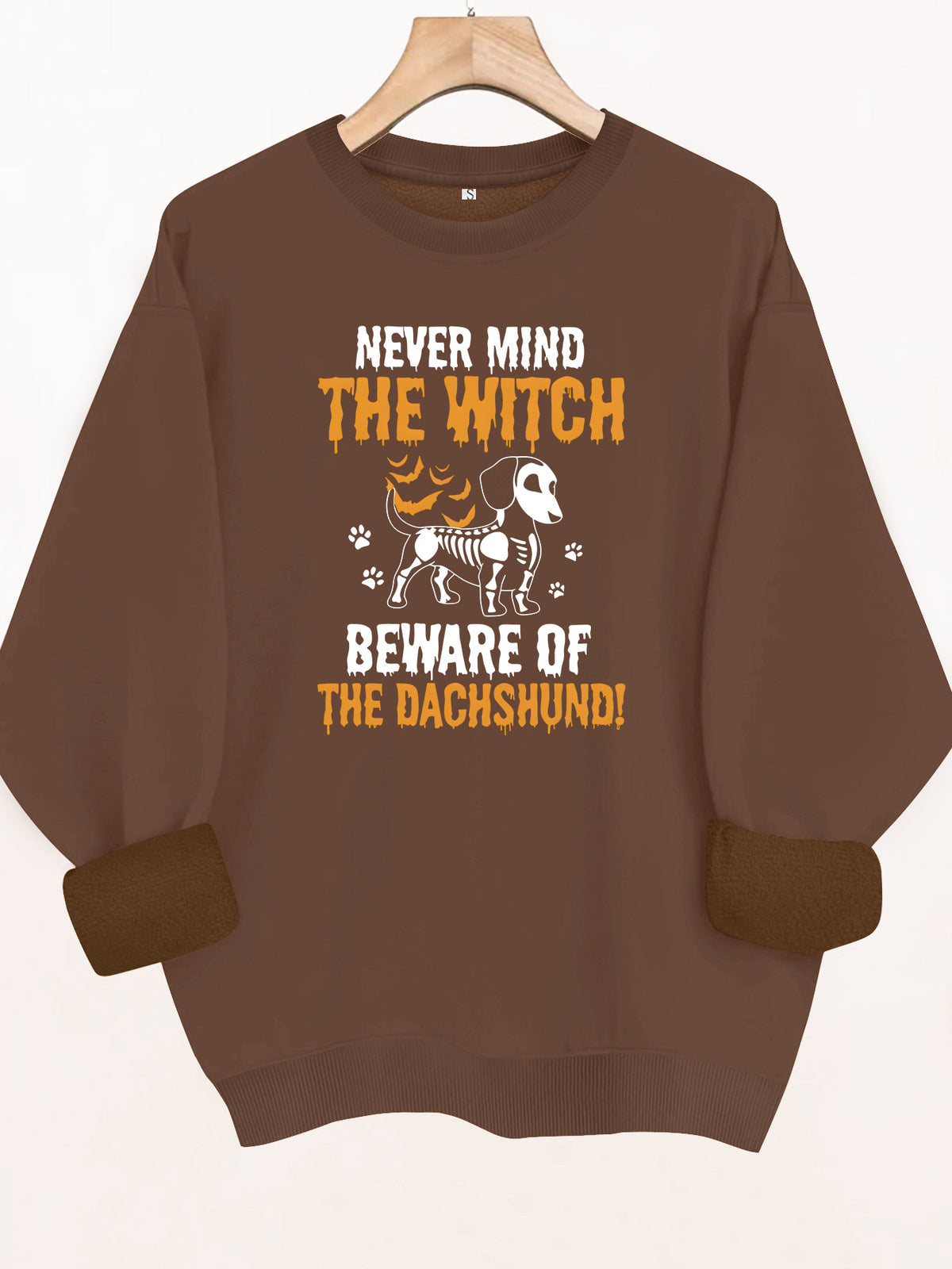 Round neck fleece hoodie