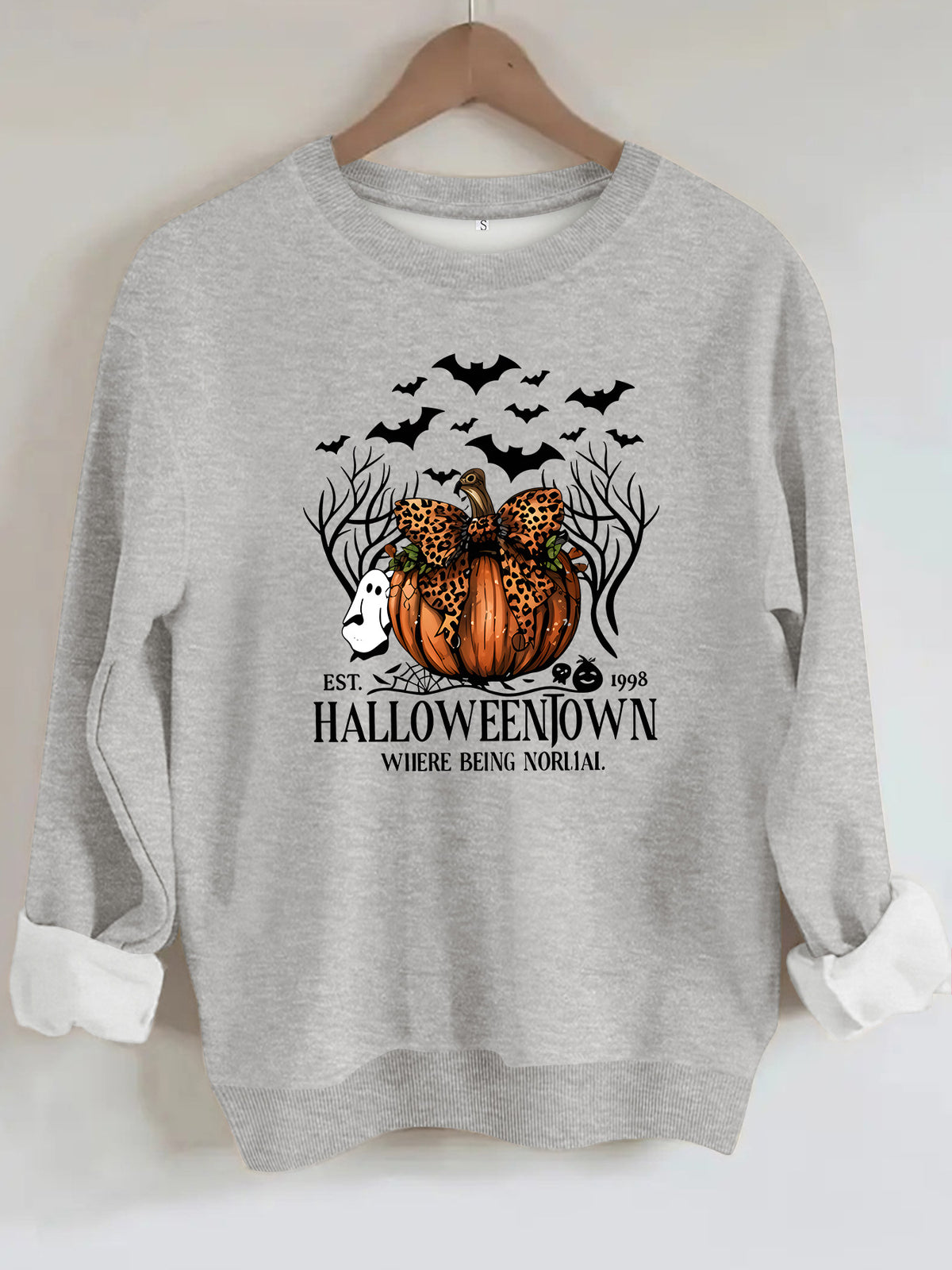 Loose velvet sweatshirt